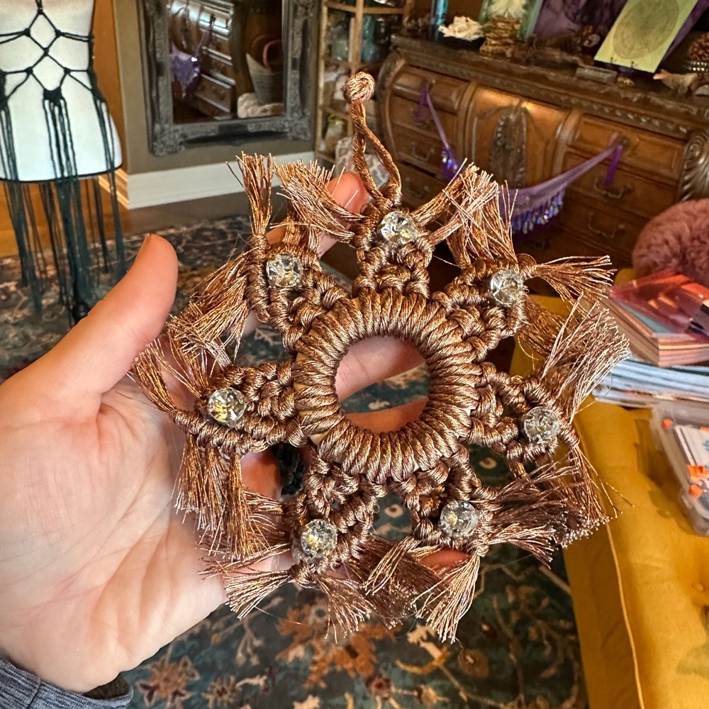 Bronze Snowflake Ornament